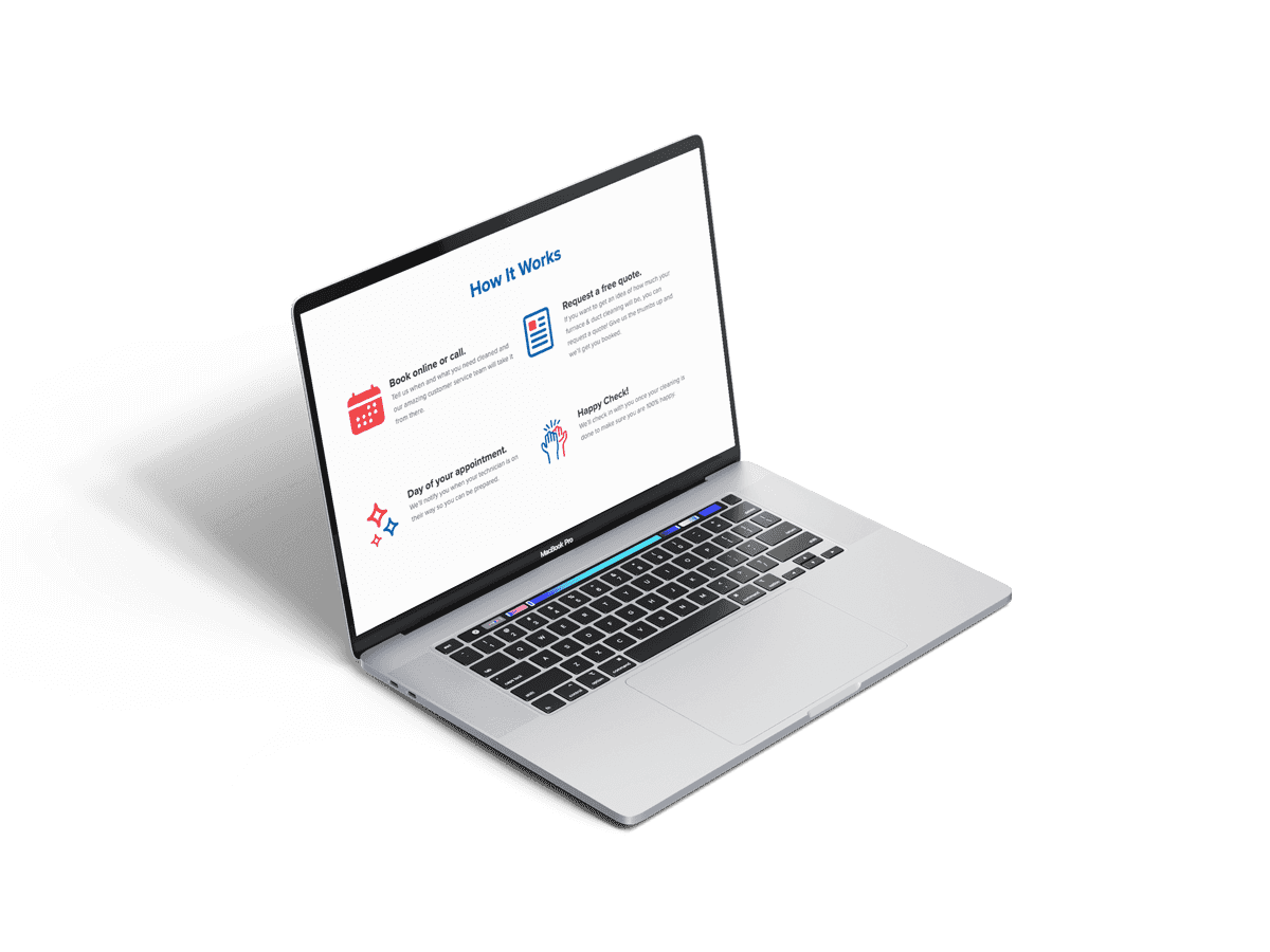 Screenshot of the Alberta Carpet Cleaning website